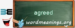 WordMeaning blackboard for agreed